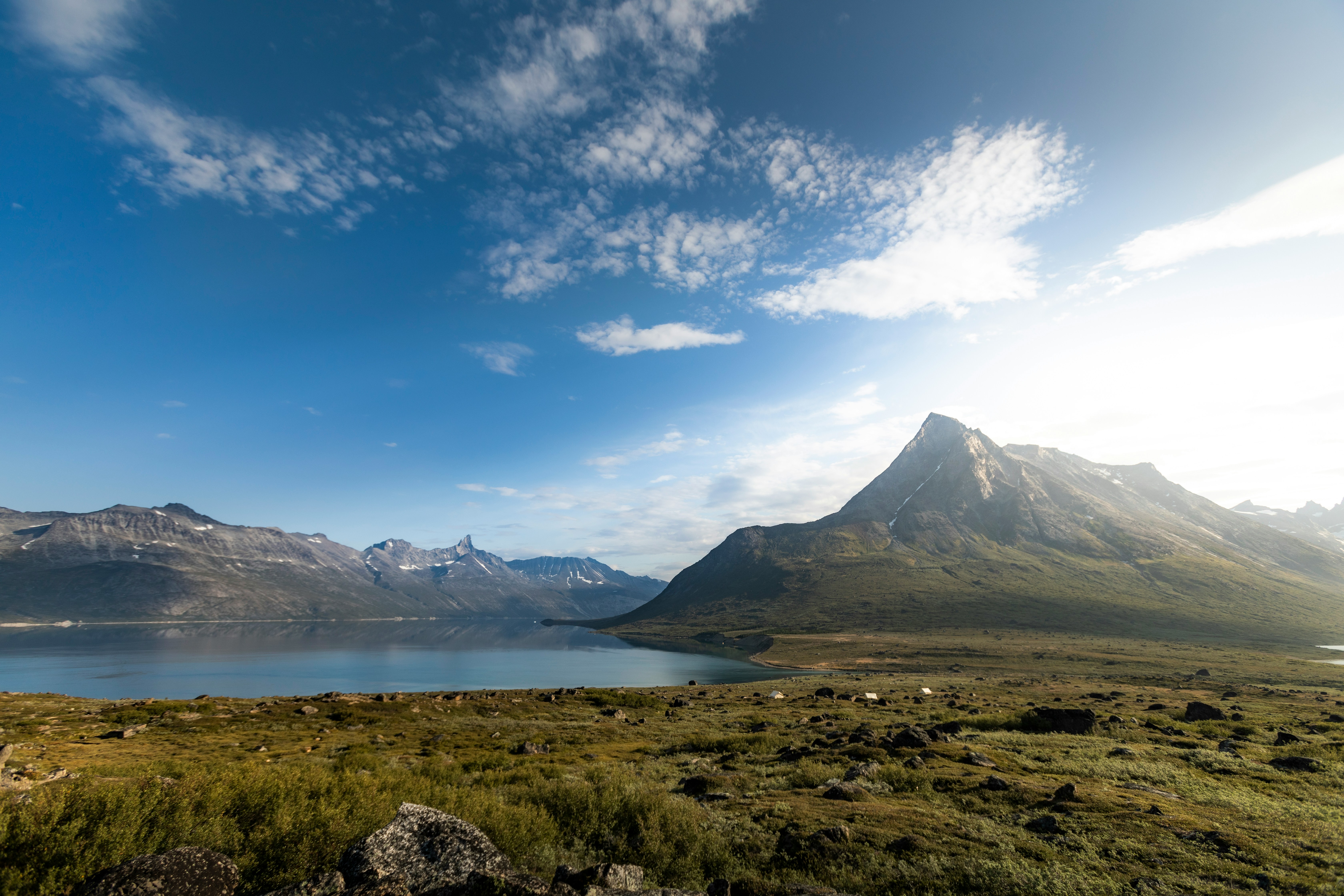 A photo of the countryside in Greenland